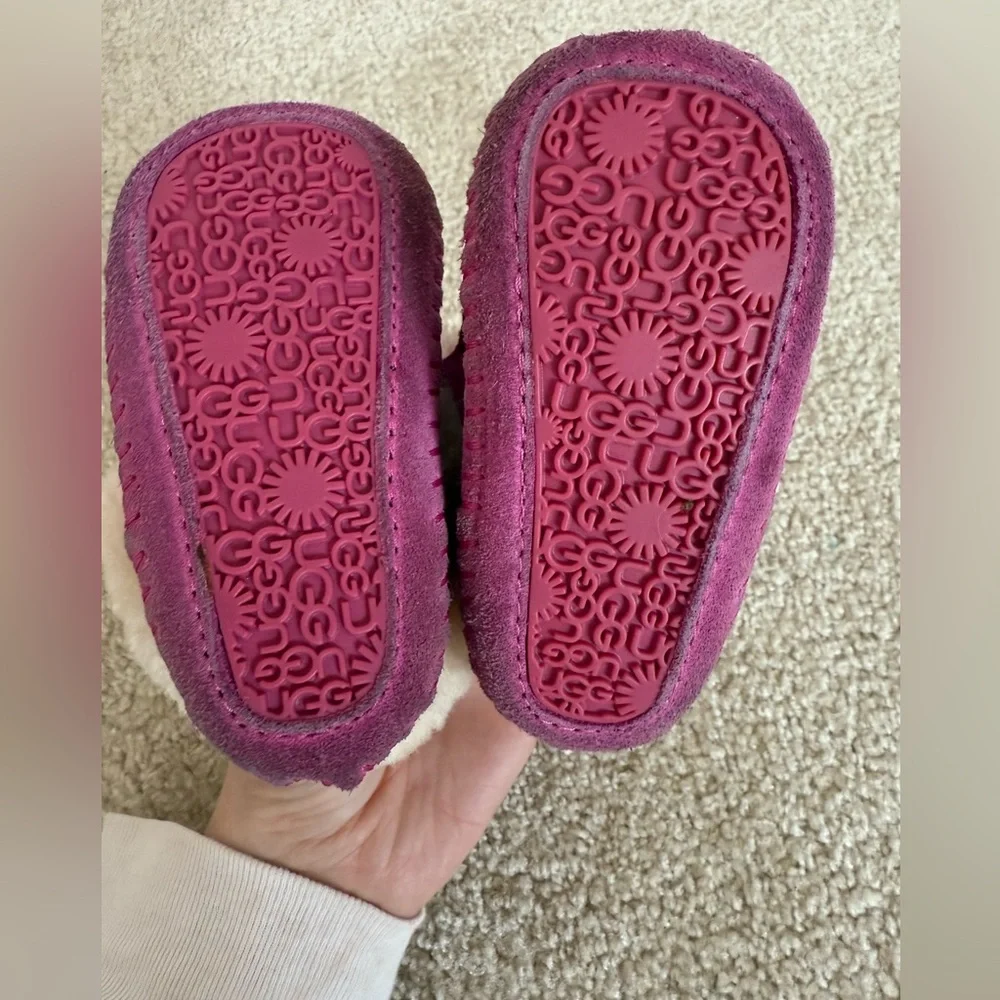 Ugg Sparrow High Top Baby Girl Booties Moccasins Infant Sz 2/3